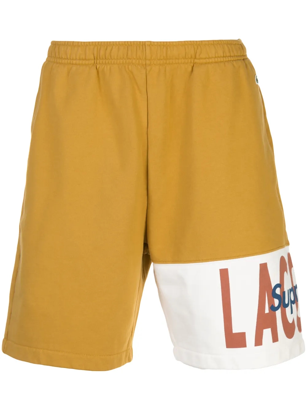 Supreme x Lacoste logo-panel track shorts